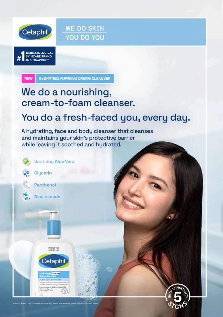 Cetaphil hydrating foaming cream cleanser